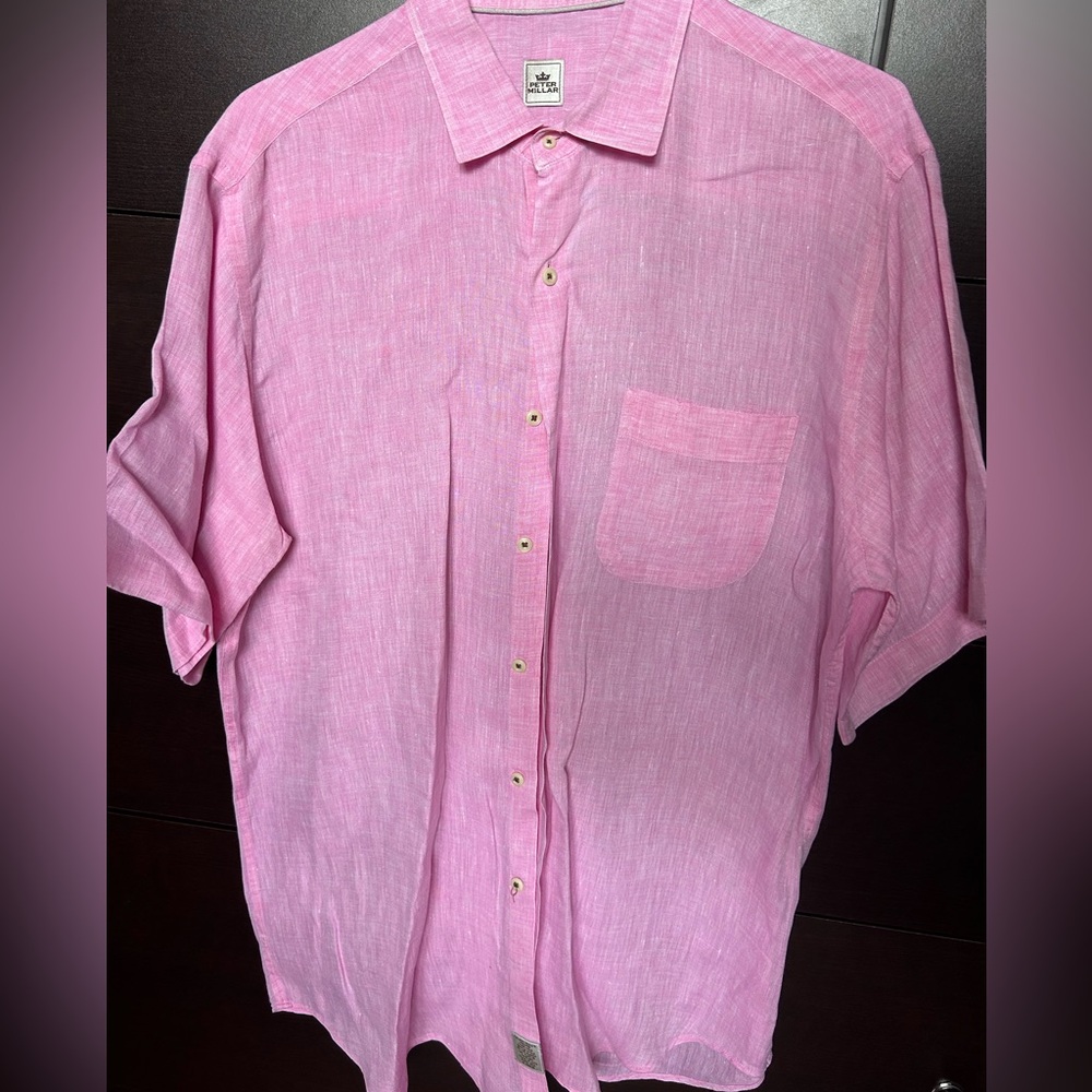 Peter Millar Linen Button Down - image 1